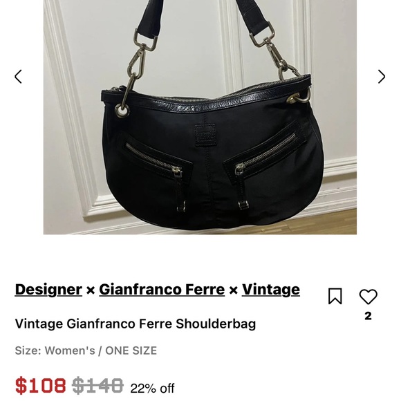 Gianfranco Ferre shoulder bag. NWOT - Picture 7 of 7